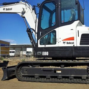 xe xúc đào bánh xích Bobcat E80