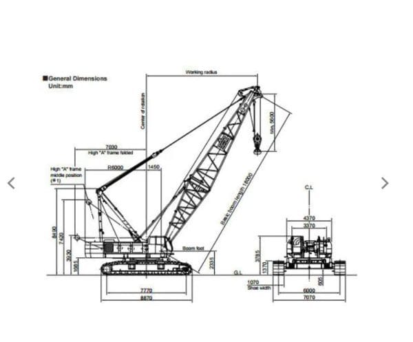 Xe cẩu bánh xích IHI 150 tấn