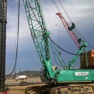 Tổng quan của xe cẩu bánh xích Kobelco 100 tấn