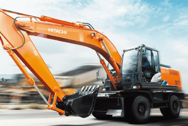 Máy đào bánh lốp Hitachi ZX210W-5A