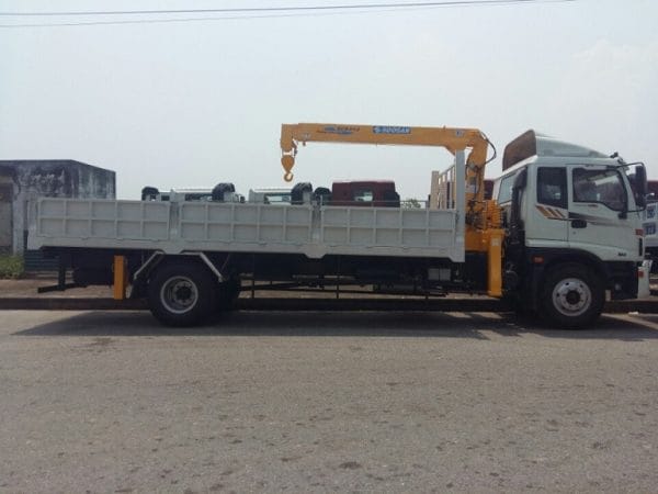 Xe cẩu Soosan SCS513 gắn xe Trường Giang 4x4