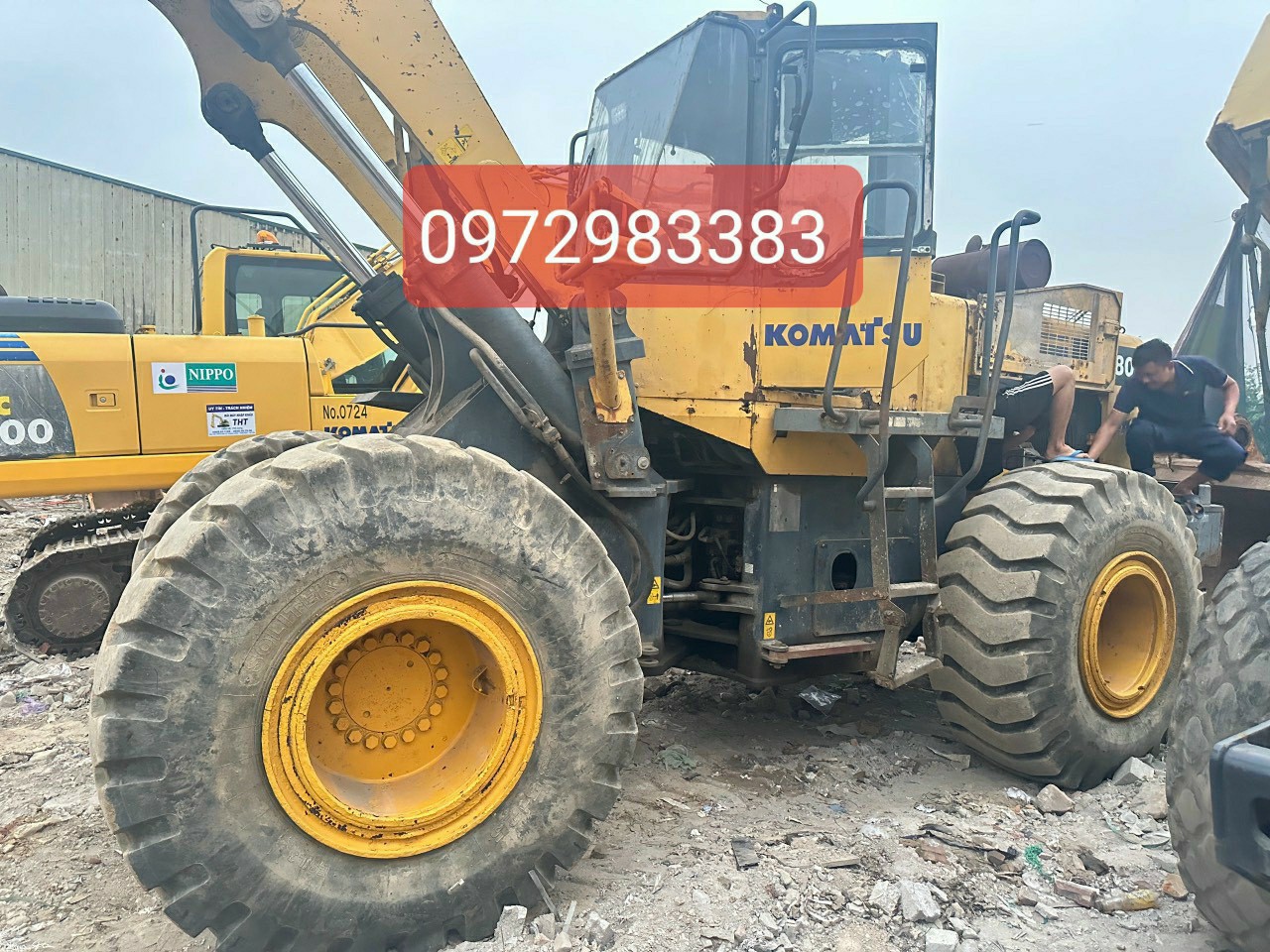 Cho thuê xe xúc lật Komatsu tại Bắc Giang