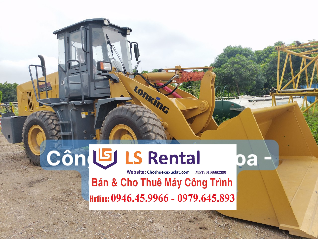 Chuyên xe xúc lật 2 thân Lonking CDM835