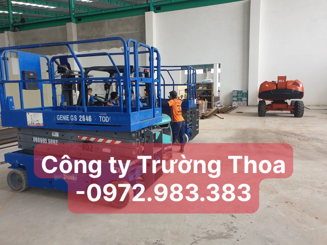 Cho thuê nâng người ở Bình Dương