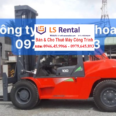 Bàn giao cho thuê bán xe nâng dầu Heli 10 tấn