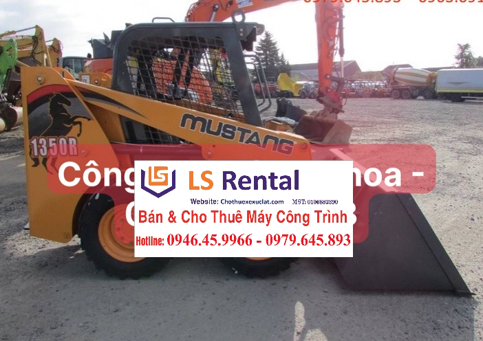 Cho thuê xúc lật Mustang 1350R mini rẻ