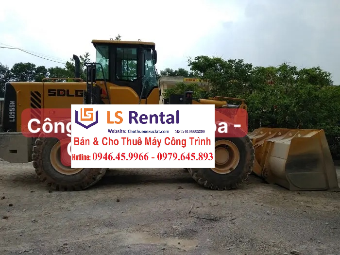 Cho thuê bán máy xúc lật SDLG 955N 2 thân