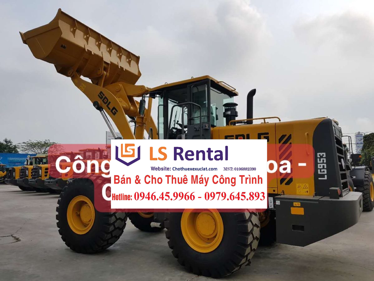 Cho thuê máy xúc lật SDLG LG953N gầu 3.2m3