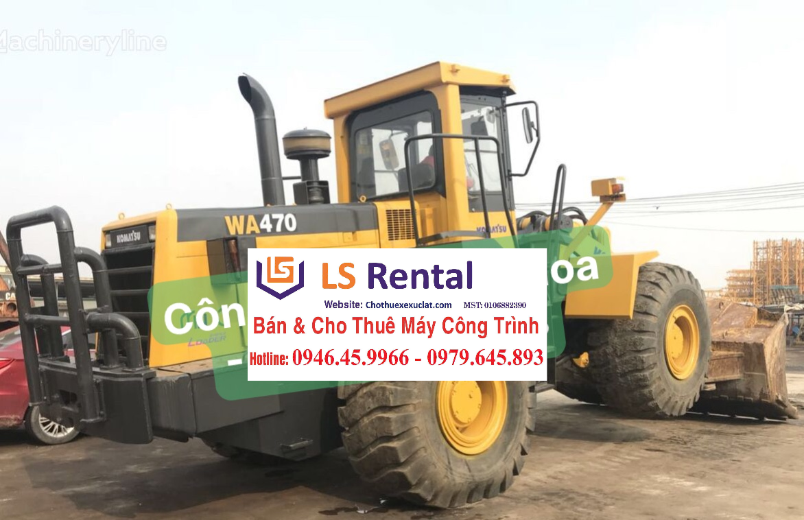 Lợi ích xúc lật 2 thân Komatsu WA470-5 ở CÔNG TY TNHH DỊCH VỤ LONG SEN