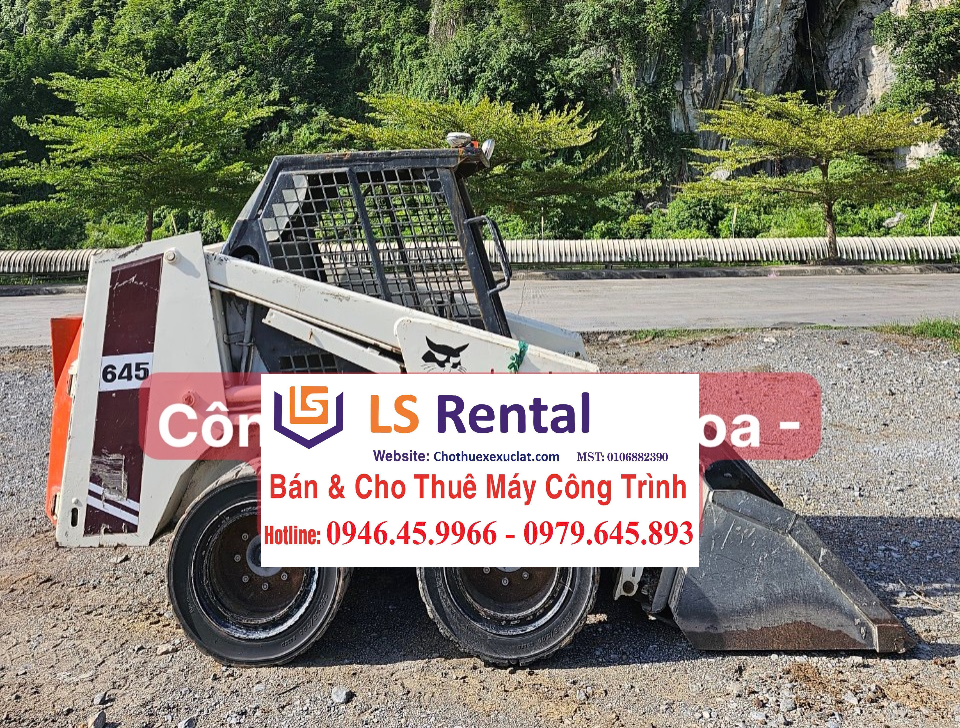 Cho thuê xúc lật 1 thân trượt