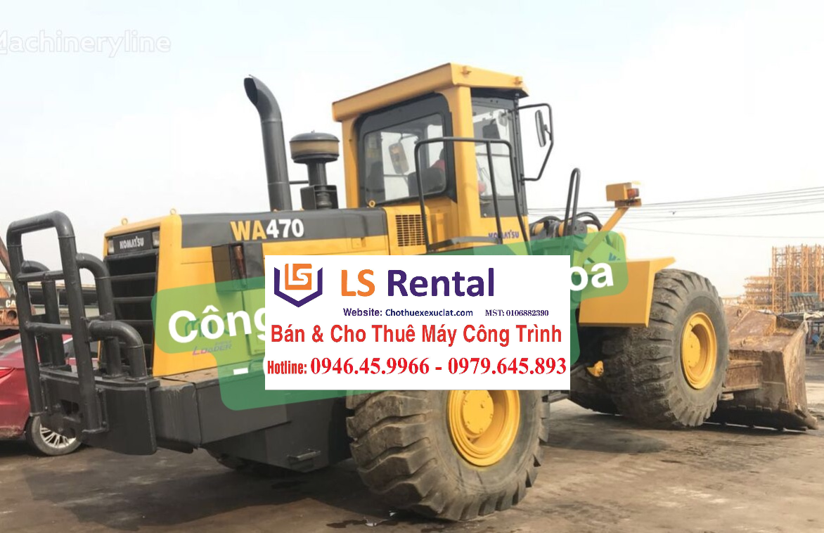 Dịch vụ máy xúc lật Komatsu WA470-5 ngon