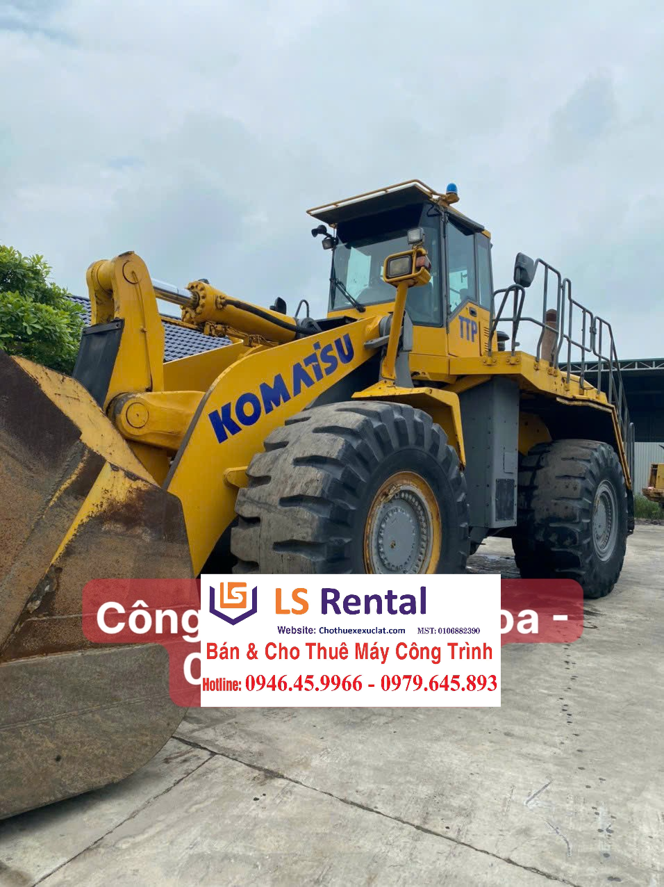 Cho thuê xúc lật Komatsu WA600-6R