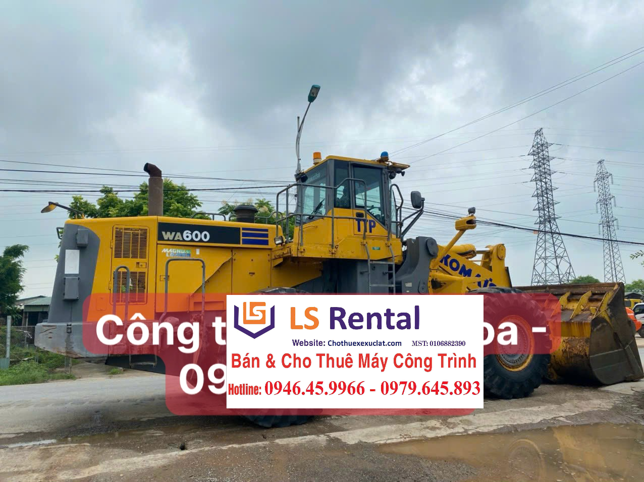 dịch vụ chất lượng máy xúc lật Komatsu WA600-6R