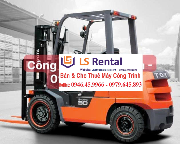 dịch vụ cho thuê bán xe nâng hàng Toyota 7FD30
