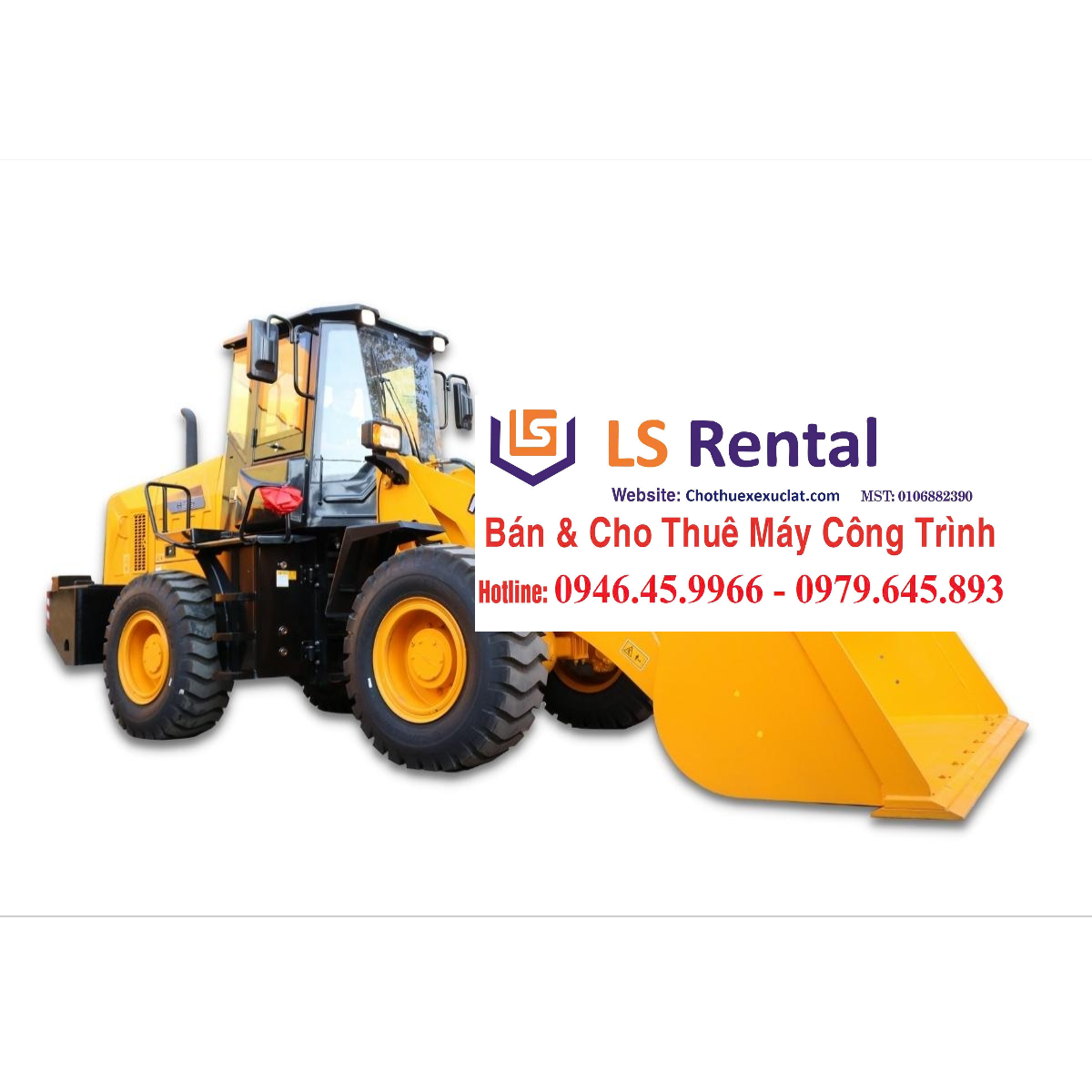 Báo giá dịch vụ cho thuê máy xúc lật 2 thân Lonking CDM835