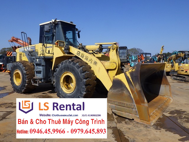 Cho thuê máy xúc lật 2 thân Komatsu WA470-5 uy tín