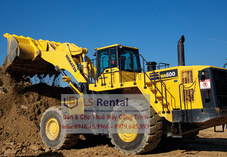Komatsu WA600-6R có gì nổi bật? Bán, cho thuê máy xúc lật